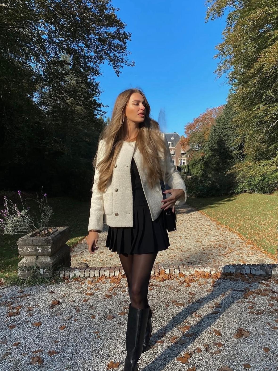 6 идей, что надеть на платье в прохладную погоду