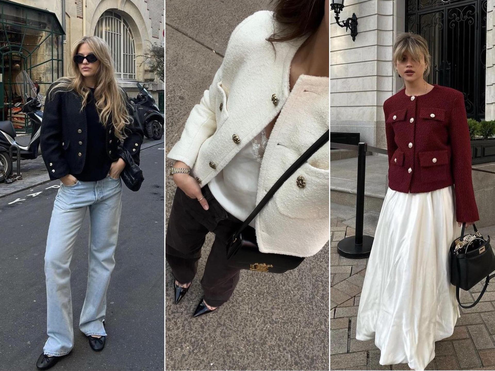 Твидовые жакеты с идеальной посадкой на осень 2025