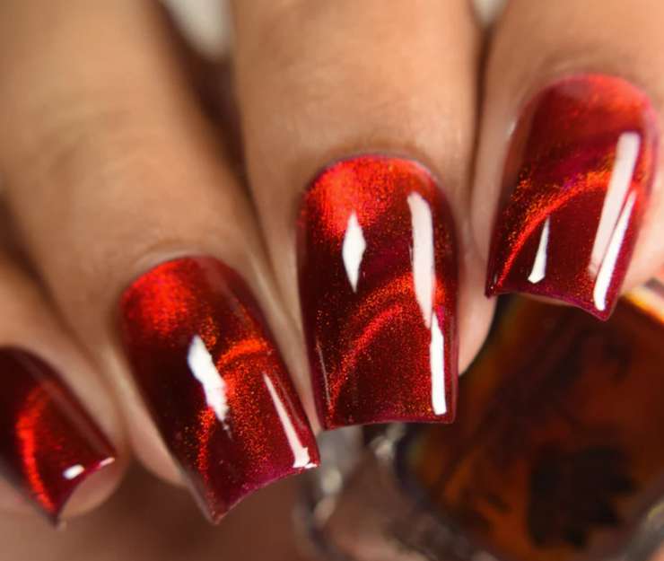 маникюр "пламя на ногтях"