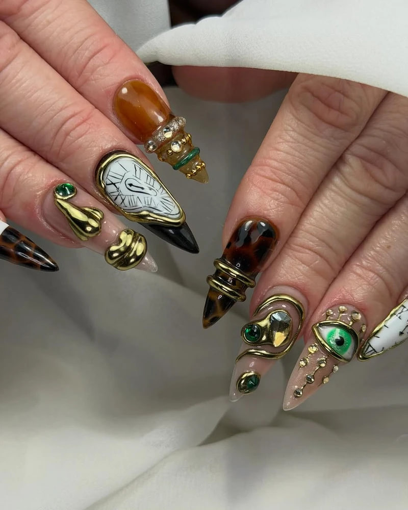 Маникюр на длинные ногти в 2026 году