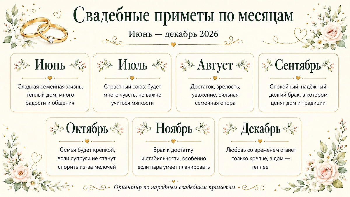Гид по свадебным приметам для невесты и жениха