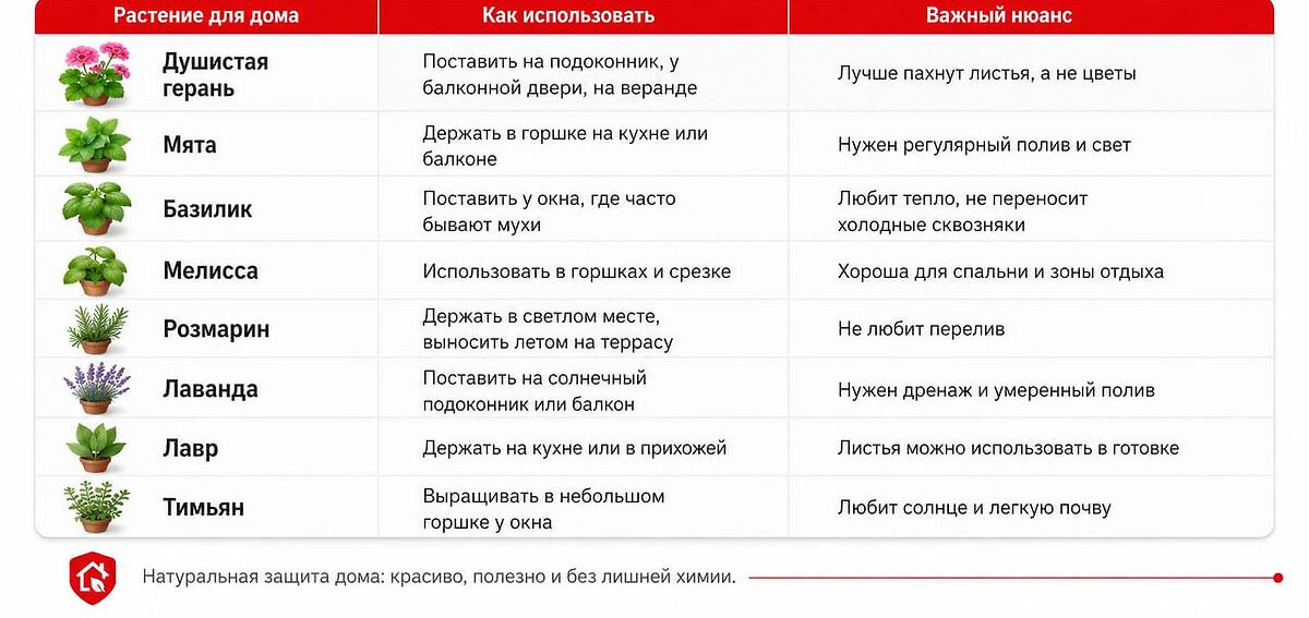Природные репелленты на дачном участке