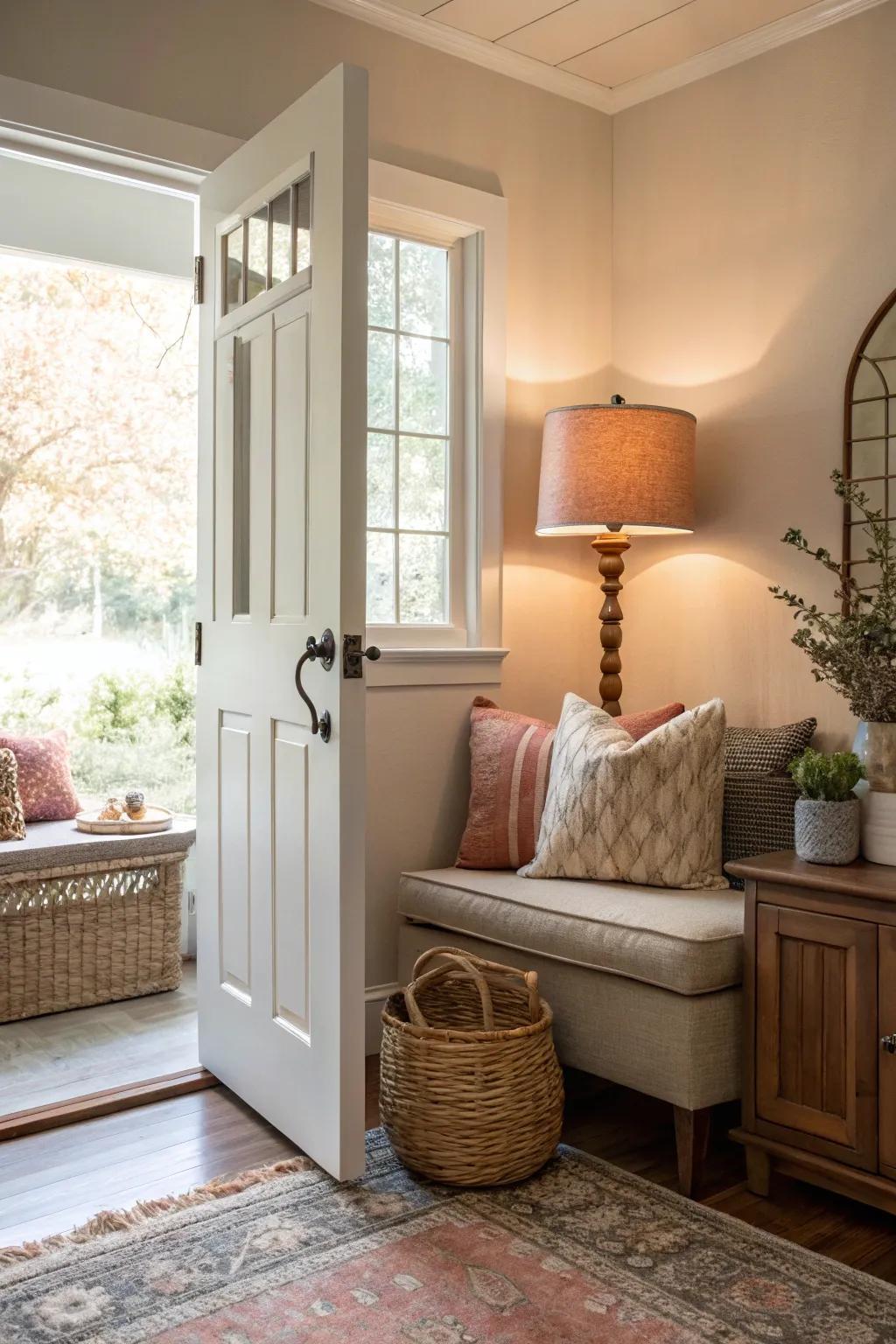 Стакан с водой и солью у двери