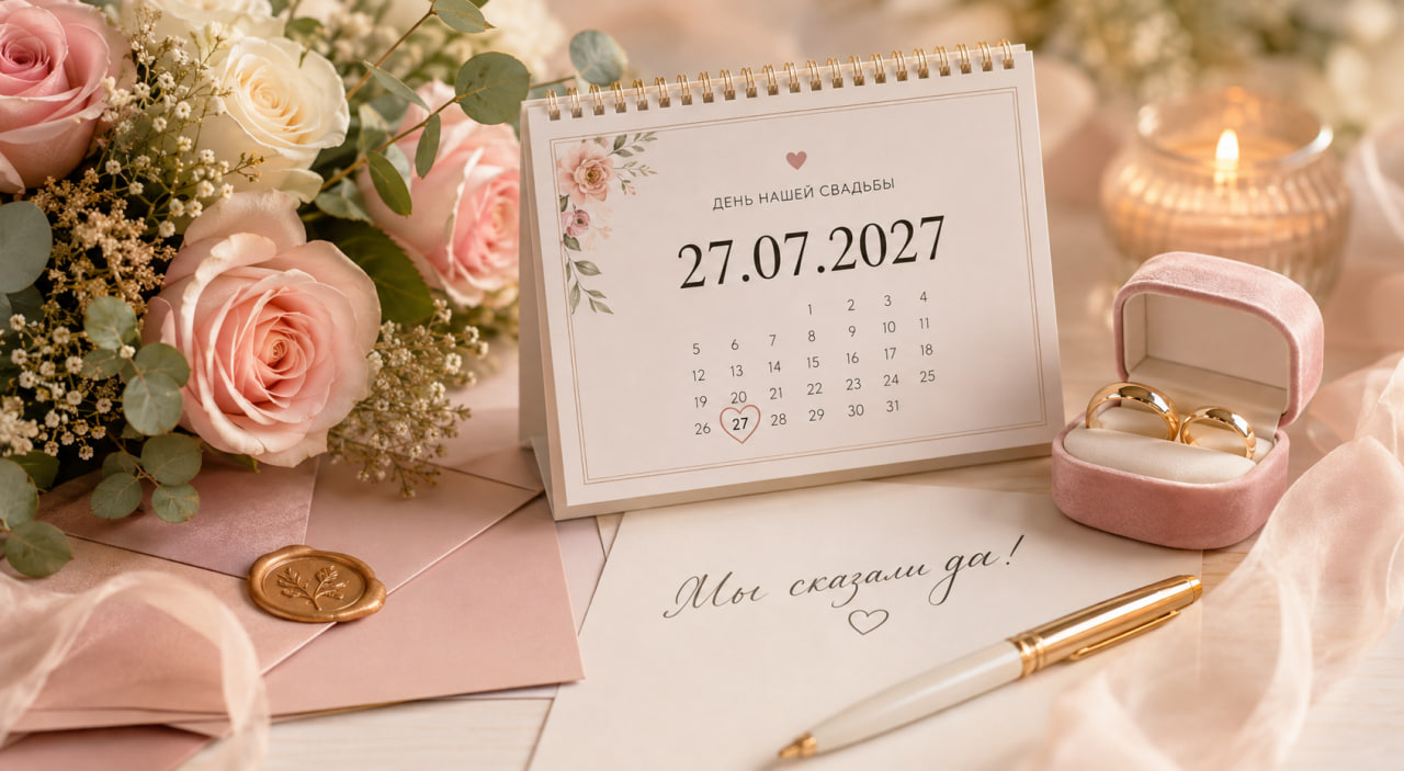 Красивые даты для свадьбы 2027