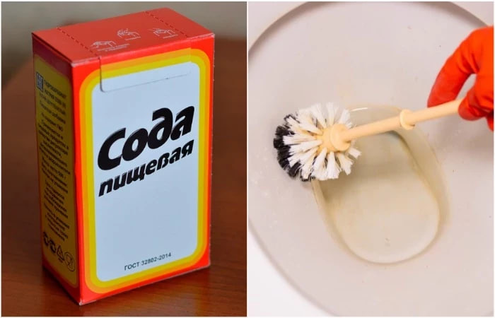 зачем опытные хозяйки насыпают соду вокруг унитаза