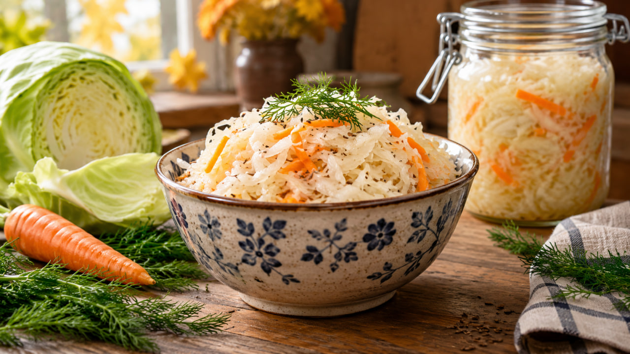 Квашеная капуста осенью